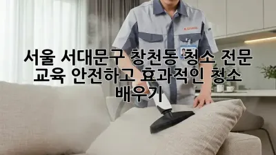 서울 서대문구 창천동 청소 전문 교육: 안전하고 효과적인 청소 배우기
